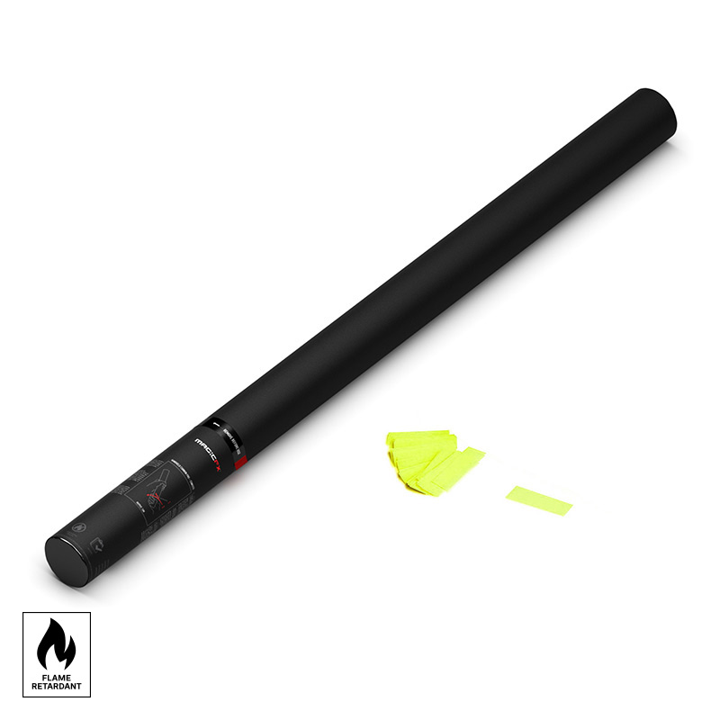 HANDHELD CONFETTI SHOT 80 CM - FLUO Yellow
