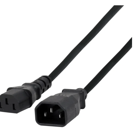 1M IEC Male - IEC Female Cable